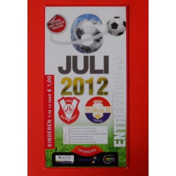 Wedstrijdkaartje J.Brabant-Willem II Sponsors 2012